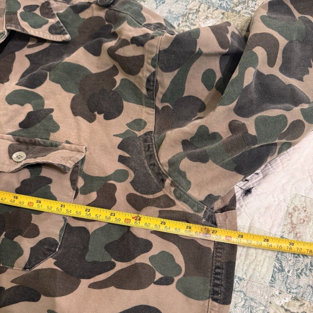 Vintage 80’s Men’s LL Bean Camo Hunting Longsleeve Tshirt Size 19 tall Made USA - Picture 6 of 6